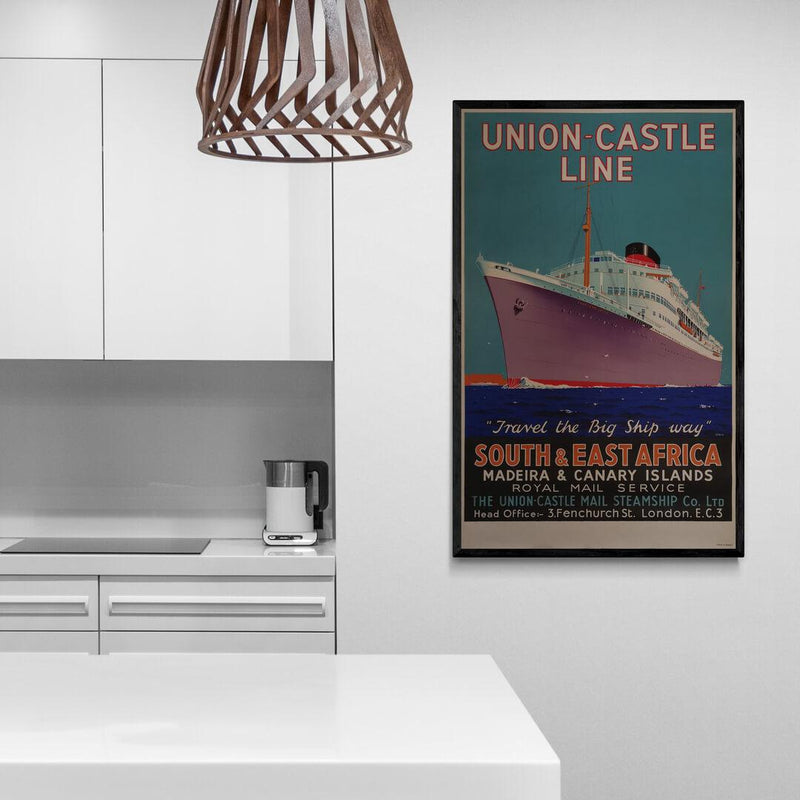 union-castle-line-travel-the-big-ship-way-africa-plakat